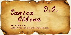 Danica Olbina vizit kartica